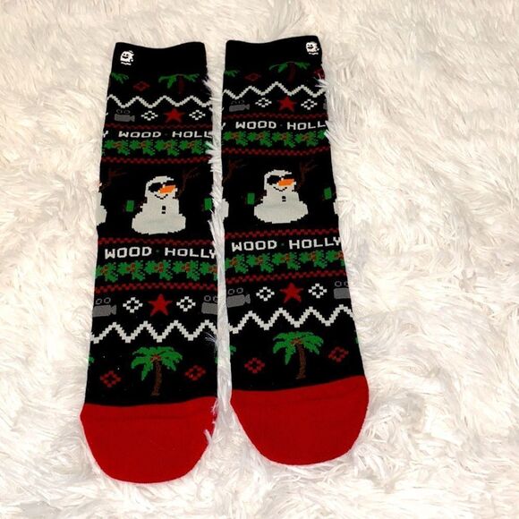 Boo Socki Snowman Socks 2 Pack Features Cool Festive Graphics Throughout - Picture 5 of 10